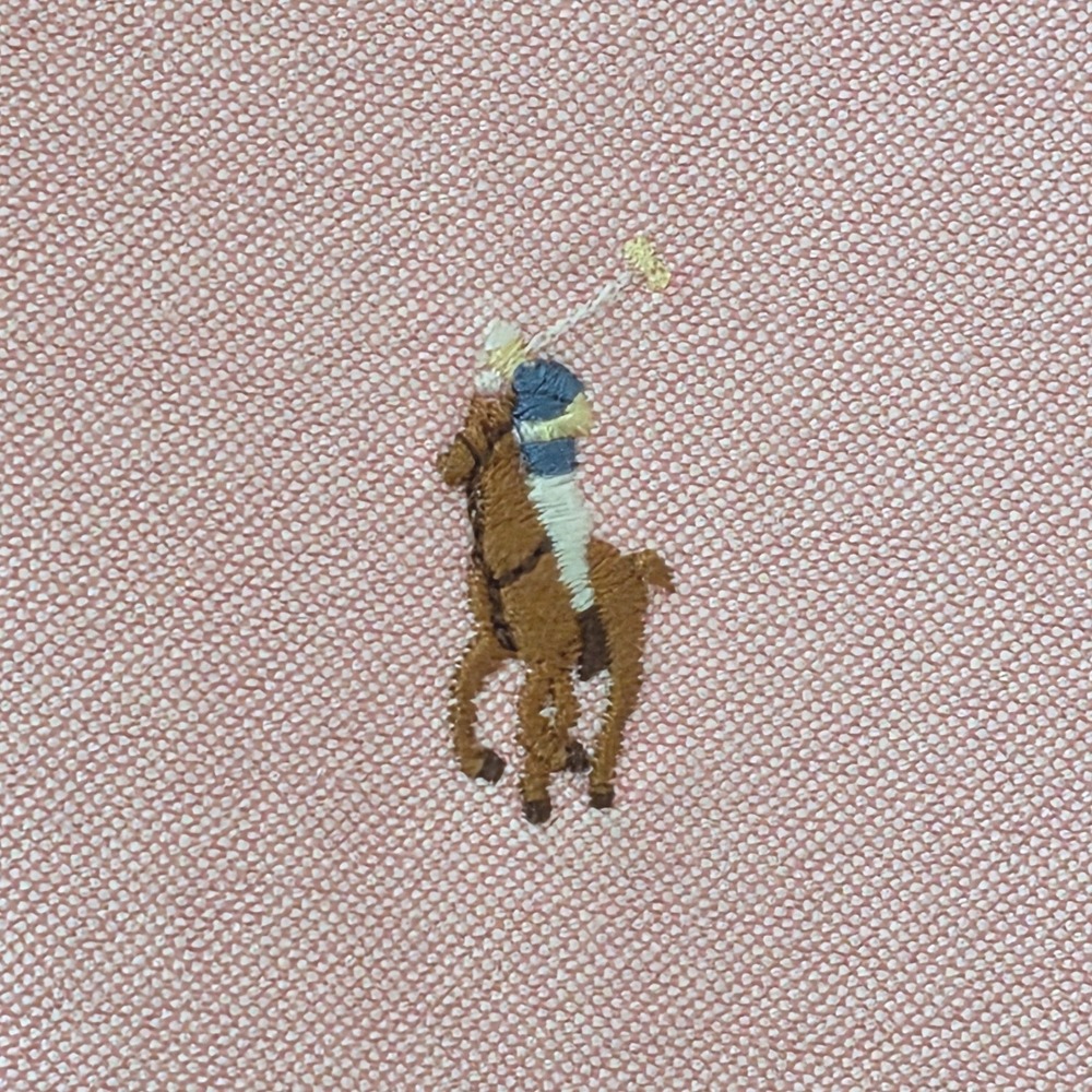 Ralph Lauren Yarmouth Oxford Button Down Shirt Sz 16.5-35 Pink Pony Logo Preppy - Picture 4 of 10